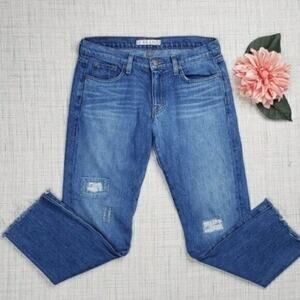 J Brand Steve Vida Boyfriend Patchwork Jeans Size‎ 25